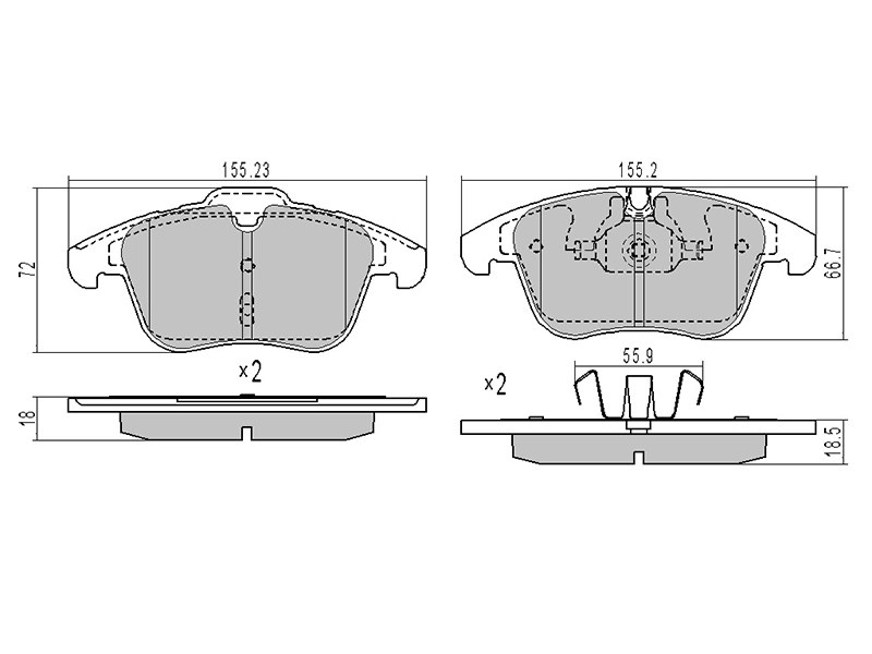 Колодки тормозные FR citroen C5 08-/peugeot 508 10- - SAT ST425424