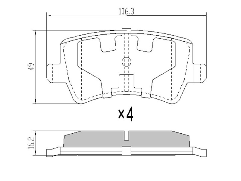 Колодки тормозные RR volvo xc60/70/land rover evoque 11-/ford   ii/s-max 06- | зад | - SAT ST-31445796