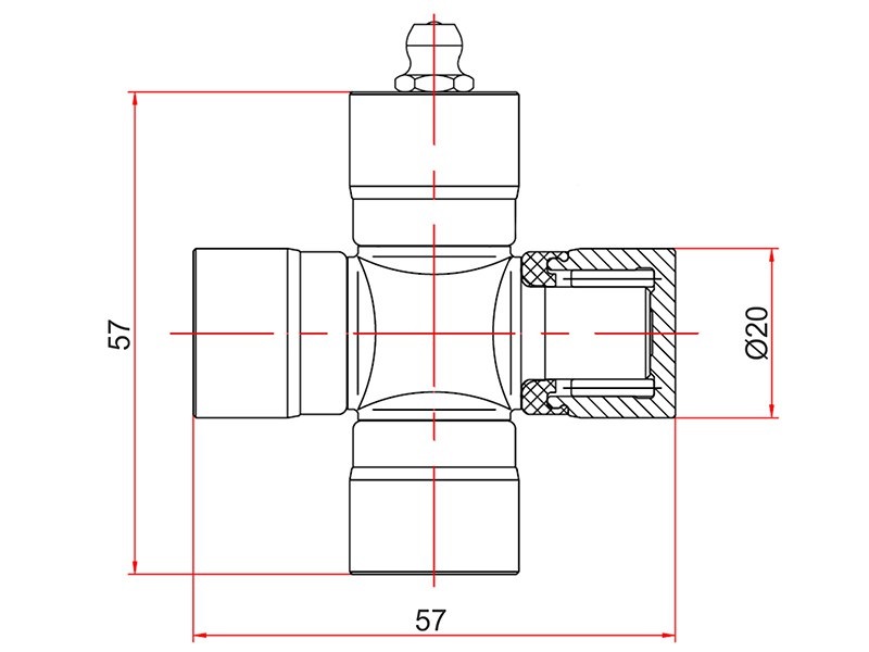 Крестовина mitsubishi pajero mini 94-12/lancer CS 00-09 - SAT ST-MB505372