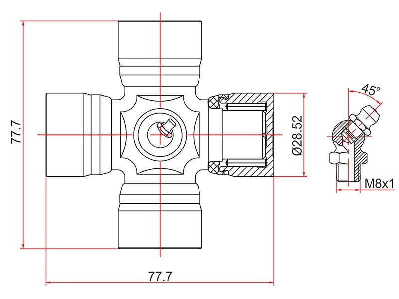 Крестовина MMC canter fa/fb/fe - SAT ST-MT047756
