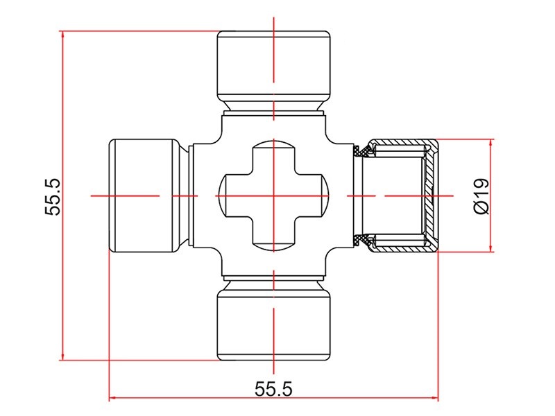 Крестовина renault duster 11- - SAT ST-370002820RSP