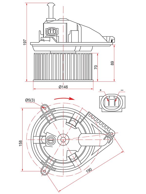 Мотор отопителя салона mercedes sprinter 95-/vw LT 96-05 - SAT ST-A0008352285