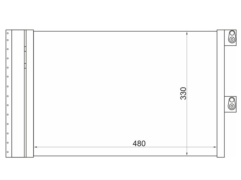 Радиатор кондиционера chevrolet niva 02- - SAT ST-CH10-394-0