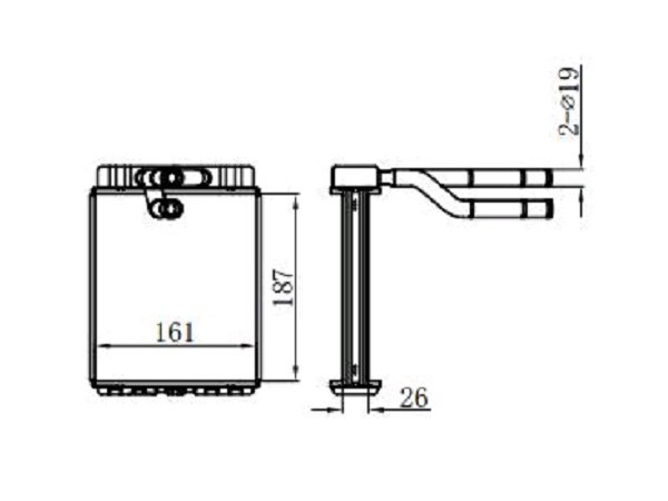 Радиатор отопителя салона hyundai hd-65/72/78/county - SAT STHY723950