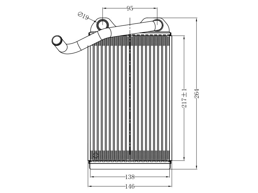 Радиатор отопителя салона toyota surf/hilux/4runner 89-95 - SAT ST-TY93-395-0