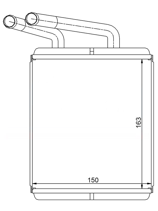 Радиатор отопителя салонаHYUNDAI h-100/porter 97- - SAT STHNP13950