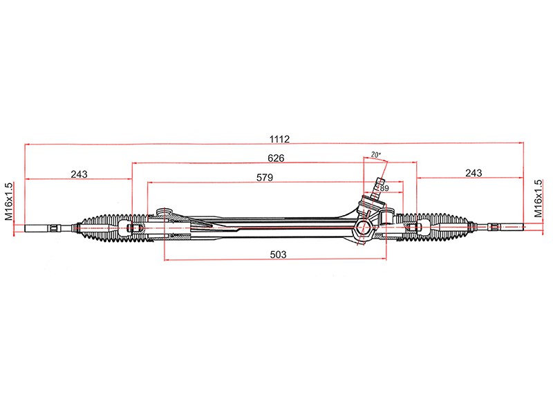 Рейка рулевая Toyota rav4 05- RHD - SAT ST-45510-42020