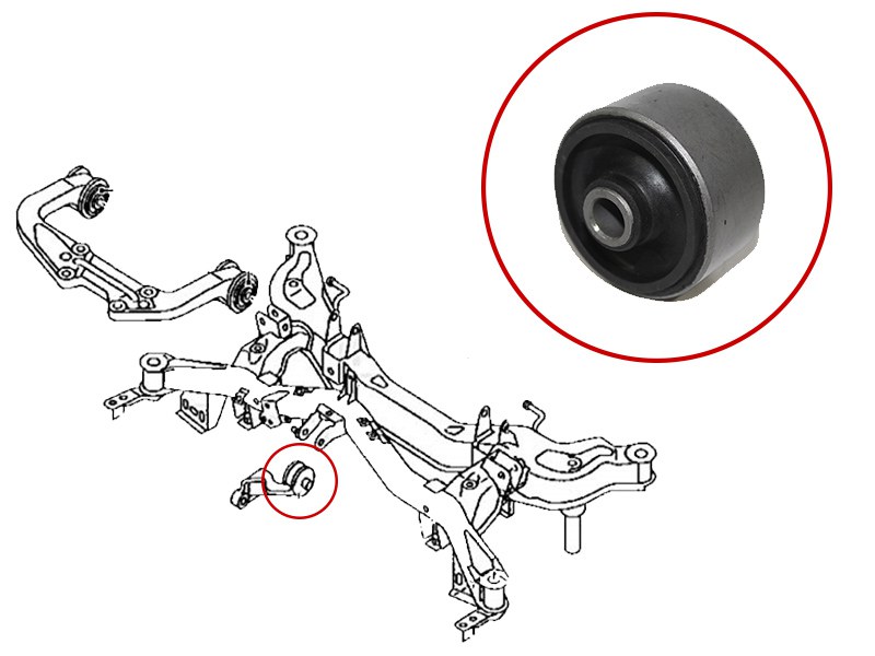 Сайлентблок заднего дифференциала mazda 6/atenza 02-08 - SAT STGP9A2868XAB