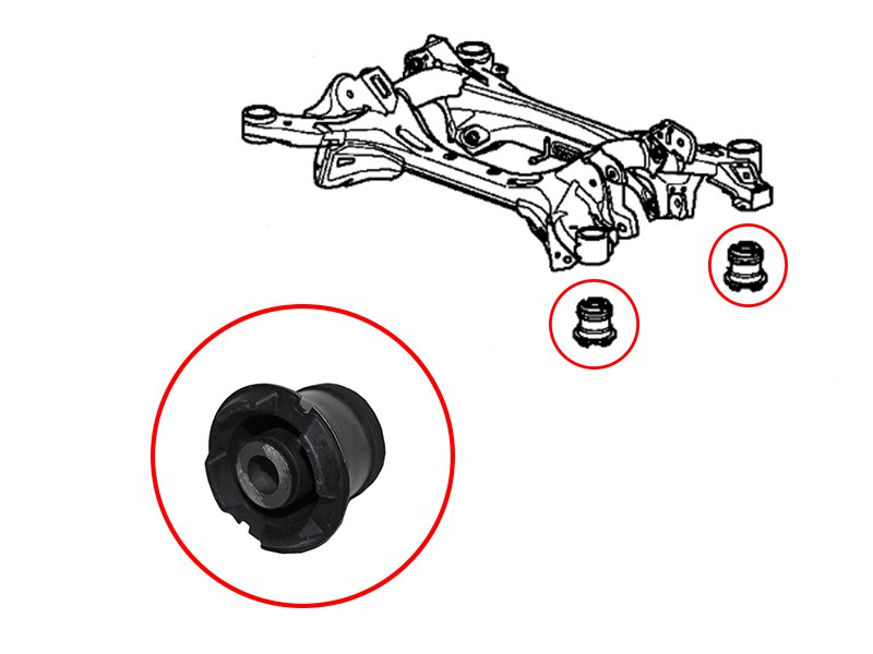 Сайлентблок заднего подрамника honda accord 08-12/crosstour 10-/acura TSX 09-14/inspaire 07- | перед | - SAT ST50360TA0A01