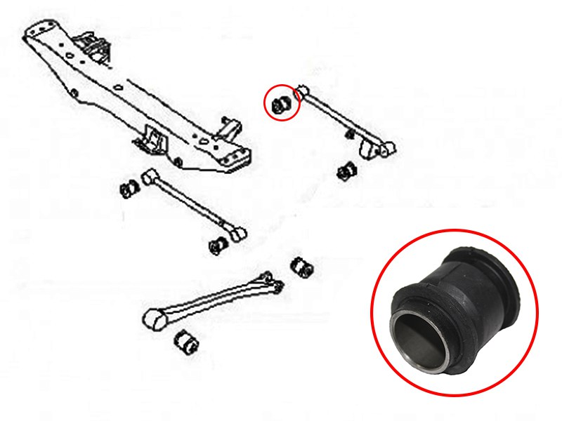 Сайлентблок заднего поперечного рычагаSUBARU impreza 92-07/legacy 93-98 - SAT ST-20251-AA031