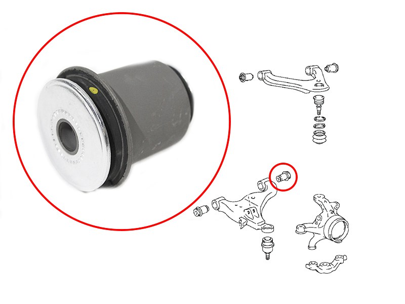 Сайлентблок переднего рычага задний toyota hilux 05- - SAT ST-48655-0K010