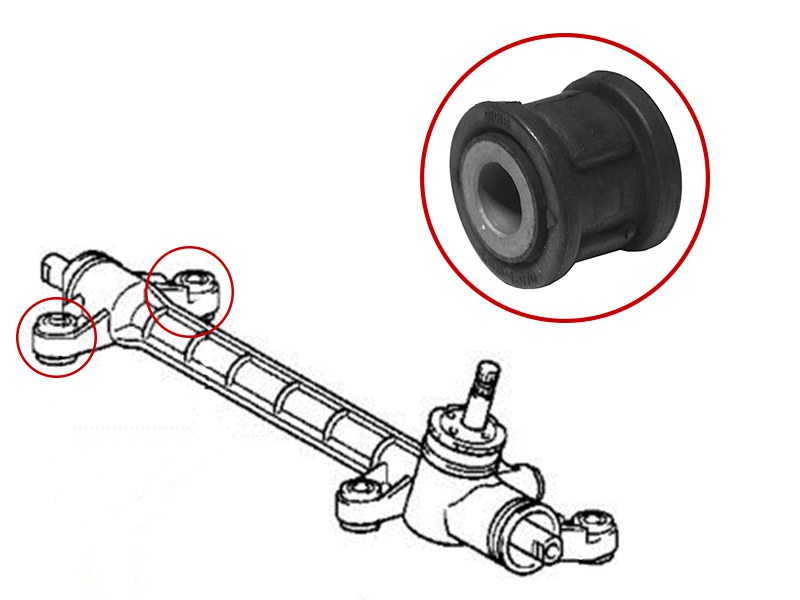 Сайлентблок рулевой рейки toyota runx/allex/spacio 00-06/corolla/fielder 00-12/axio/altis 06-12/will - SAT ST4551012290B2
