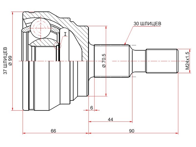 Шрус наружный mercedes benz ml164 06-12/ml166 11- - SAT ME209