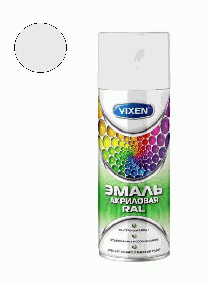Краска-спрей vx-39003 эмаль акриловая сигнальный белый 520мл RAL 9003 (12шт/уп) - VIXEN VX39003