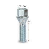 Болт колесный m12*50*1,5 (конус, под ключ 17) - Вектор 075195Z