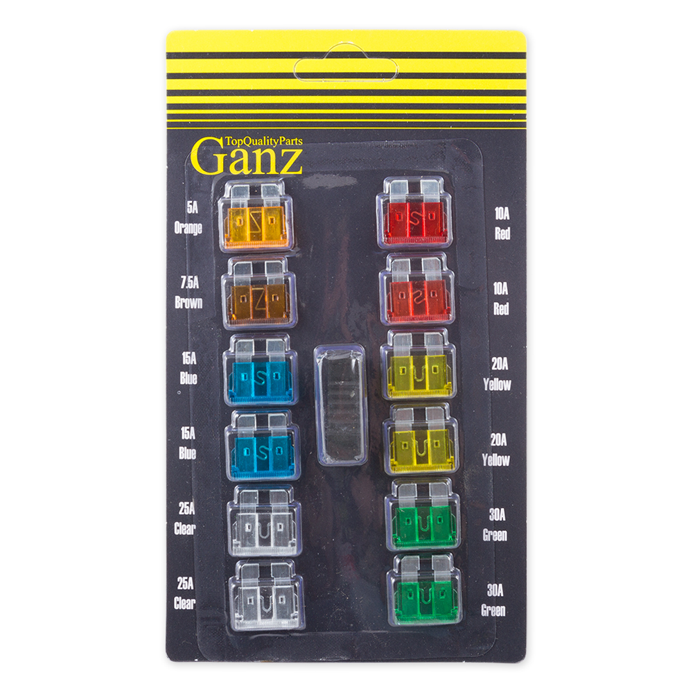 Предохранители флажковые 12 шт - GANZ GRP15001