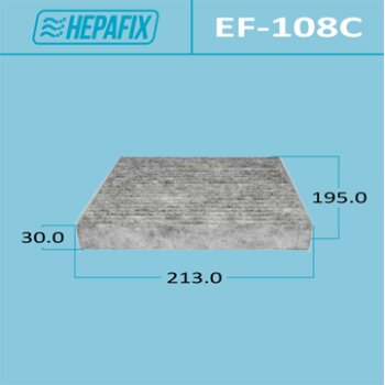 Салонный фильтр ac-108 hepafix угольный (1/60) - Hepafix EF-108C