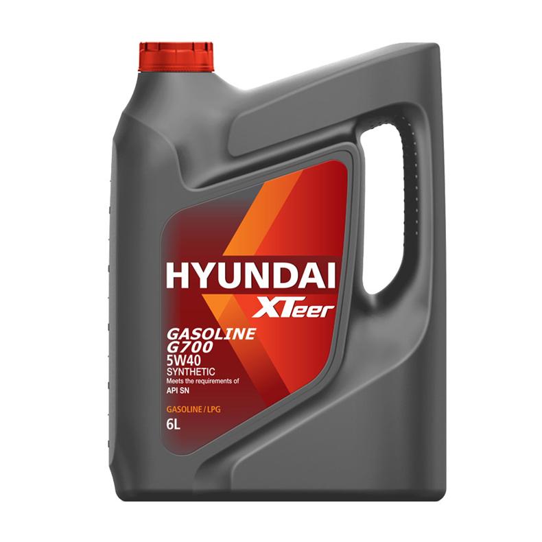 Масло моторное hyundai XTeer Gasoline g700 5w40 SN - 6 литров - HYUNDAI XTeer 1061136