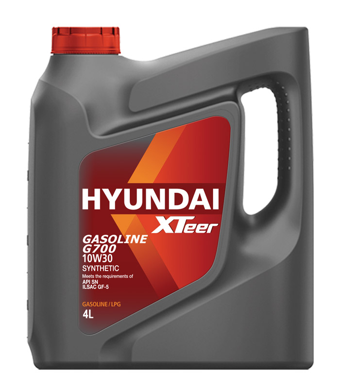 Масло моторное синтетическое Gasoline g700 10w-30, 4л - HYUNDAI XTeer 1041003