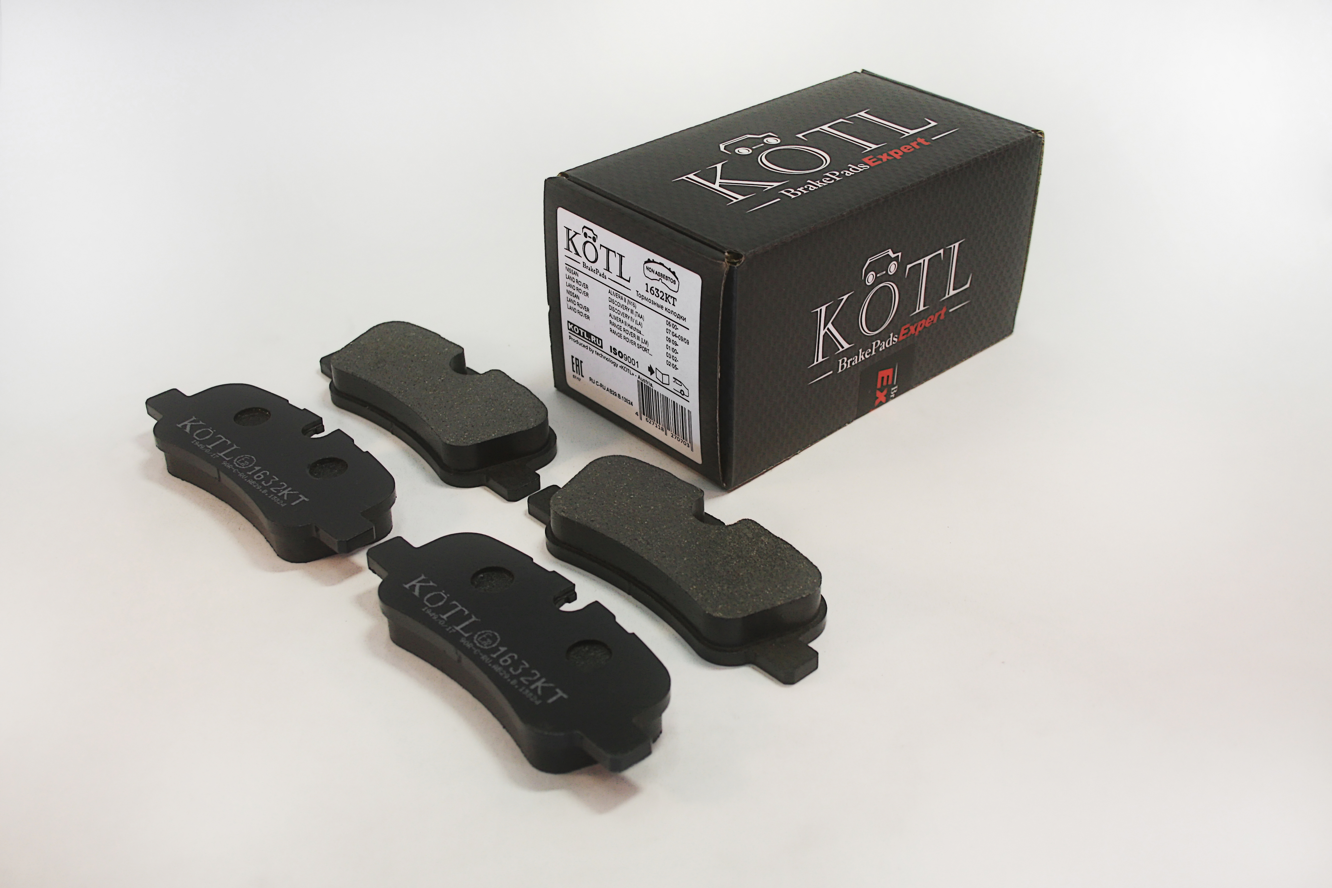 Колодки тормозные | зад | - KoTL 1632KT