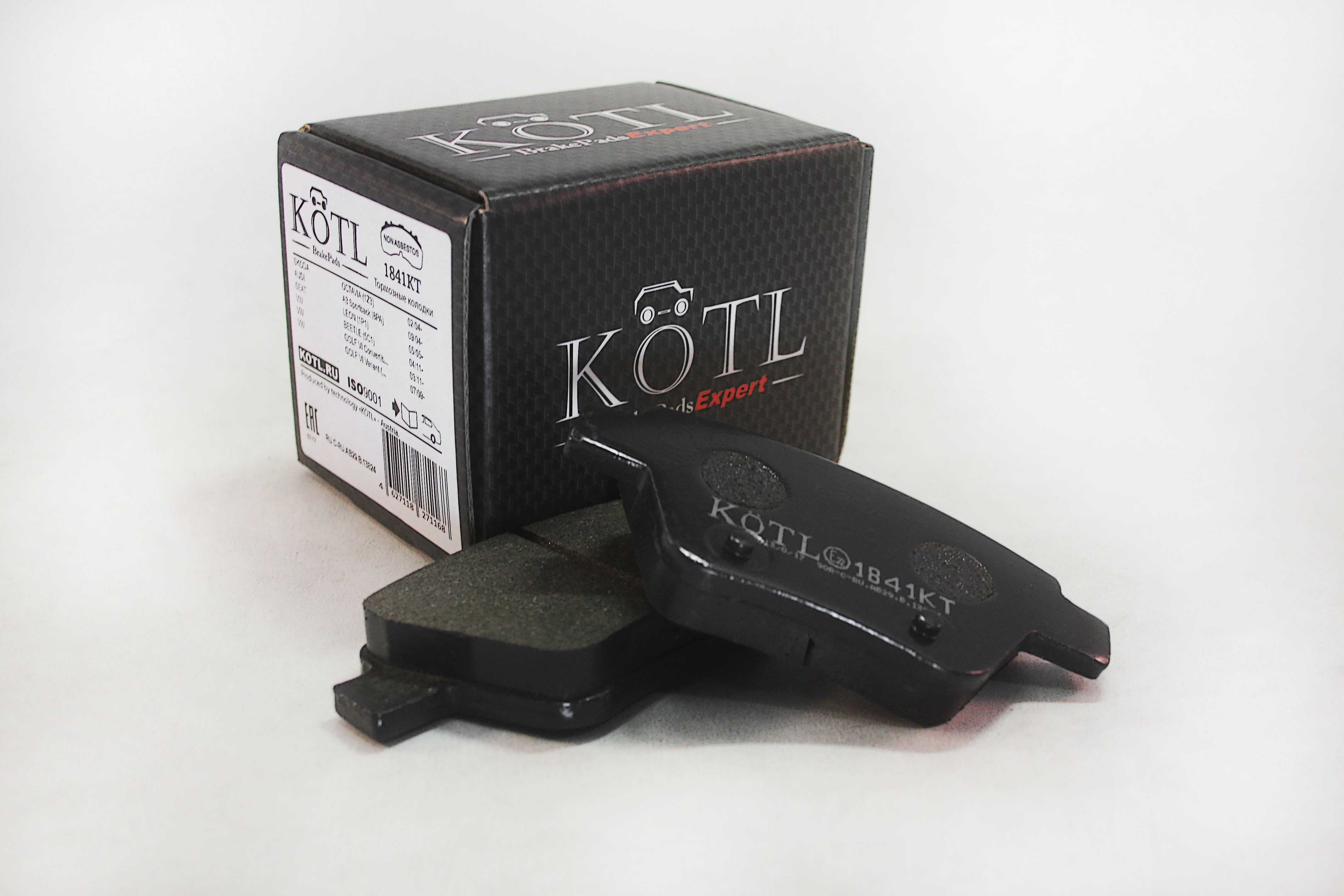Колодки тормозные skoda octavia 04-/superb 08-/vw caddy/touran 10- задние - KoTL 1841KT