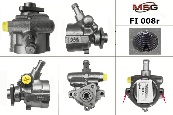 Насос ГУР восстановленный fiat brava 1998-2001, bravo 1998-2001, marea 1998-2002, punto 1993-1999 - MSG FI008R