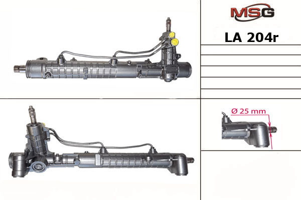 Рулевая рейка с ГУР восстановленная Lancia Kappa 1994-2001 - MSG Rebuilding LA204R