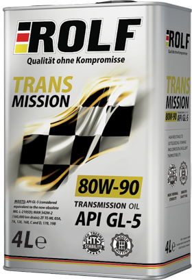 Rolf Transmission SAE 80w90 gl-5 4л (4шт/уп) - ROLF 322 243