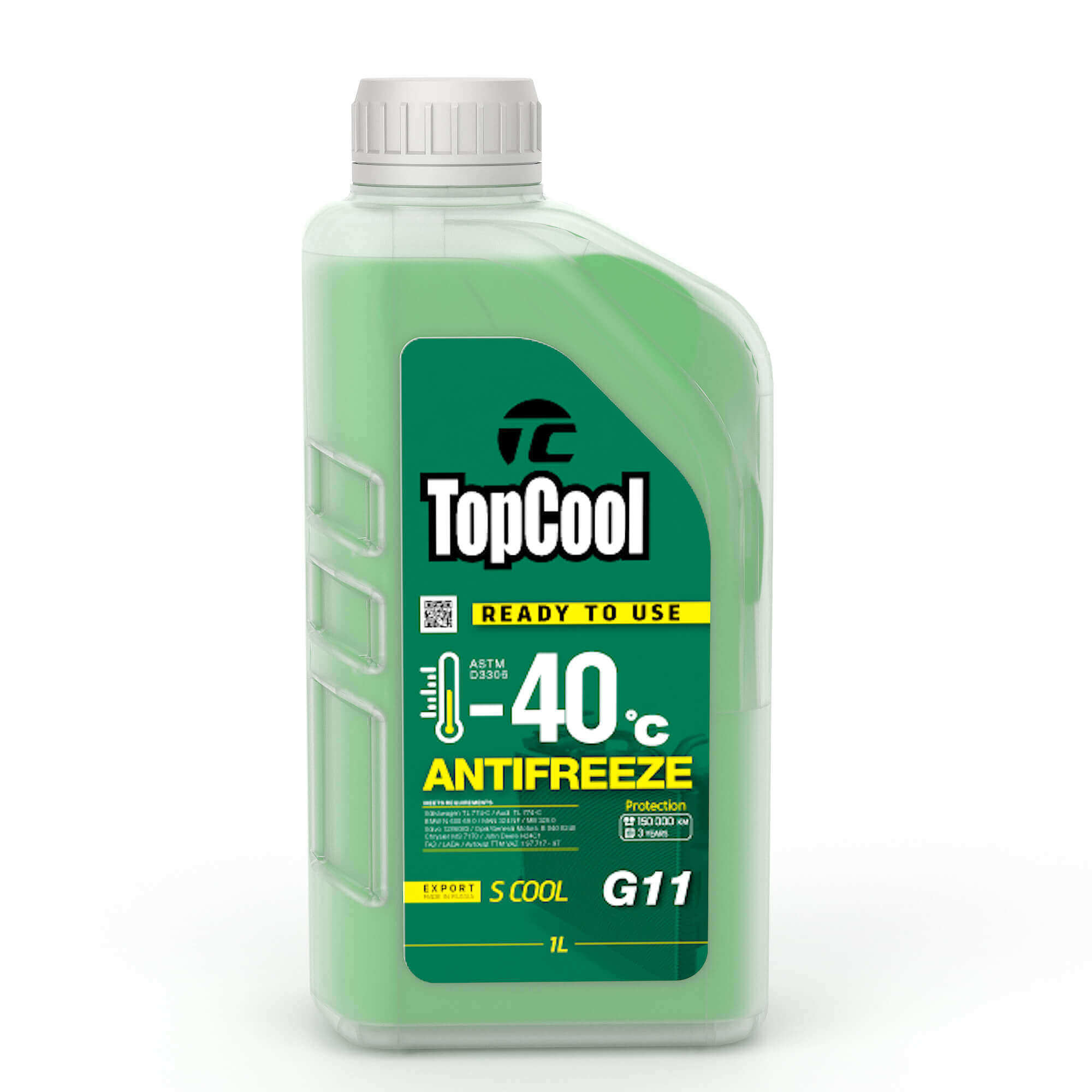 TopCool Antifreeze s cool -40 c 1л. (зеленый) - TOPCOOL Z0017