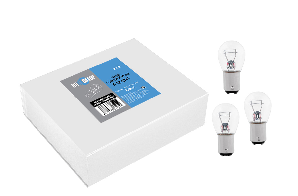 Лампа накаливания a 12V 21w+5w (BAY15d) иhhоватор - Инноватор H015