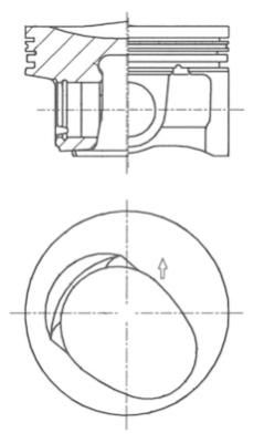 Поршень - Kolbenschmidt 41 257 600