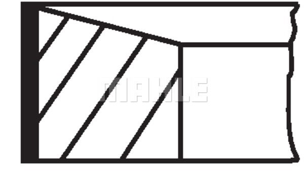 Колец поршневых комплект - Mahle 021 RS 00119 0N0
