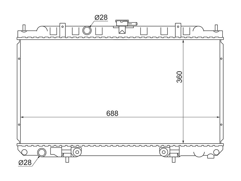 Радиатор системы охлаждения - AUTOLEADER NS-B15Y11-1216