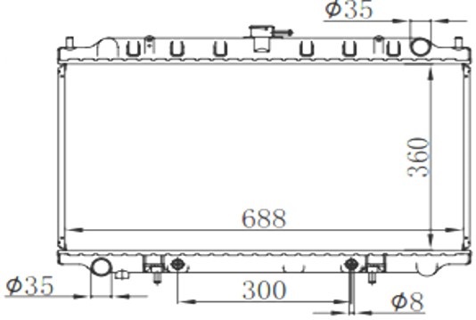 Радиатор системы охлаждения - AUTOLEADER NS-U14P11-1216