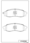 Колодки тормозные, передние (с антискрипной пластиной) - Kashiyama D1263MH