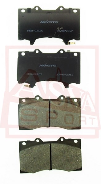 Колодки тормозные дисковые передние - Akyoto AKD-02107
