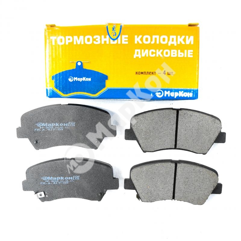 Колодки тормозные, передние (с антискрипной пластиной) | перед | - Markon 47402177