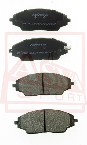 Колодки тормозные дисковые передние - Akyoto AKD-11104