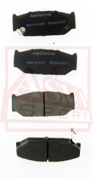 Колодки тормозные дисковые передние - Akyoto AKD-07105