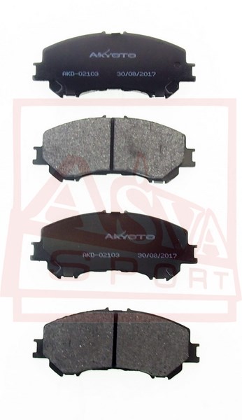 Колодки тормозные дисковые передние - Akyoto AKD-02103
