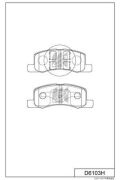 Колодки тормозные, передние - Kashiyama D6103H