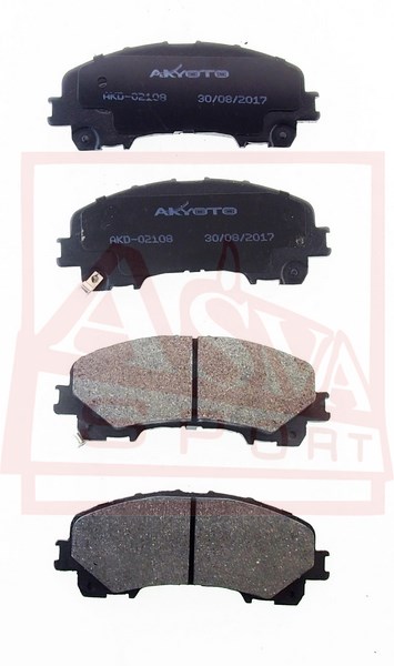 Колодки тормозные дисковые передние - Akyoto AKD-02108