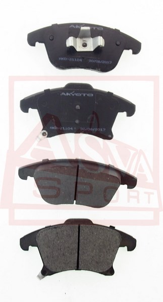 Колодки тормозные дисковые передние - Akyoto AKD-21104