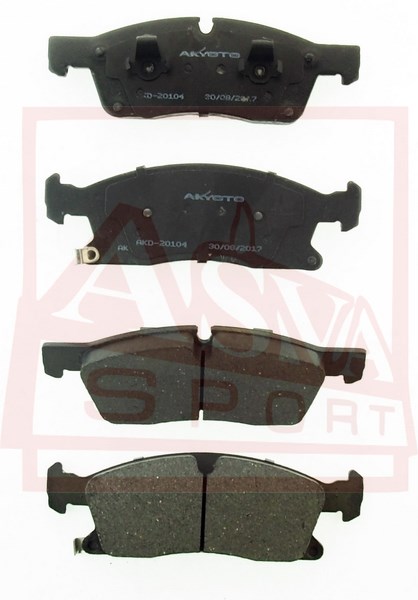 Колодки тормозные дисковые передние - Akyoto AKD-20104