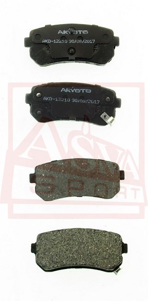 Колодки тормозные дисковые задние - Akyoto AKD-12210