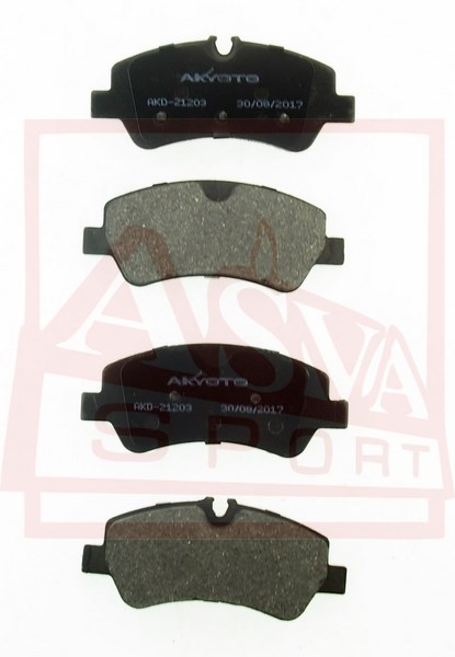 Колодки тормозные дисковые задние - Akyoto AKD-21203