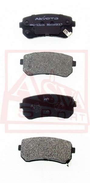 Колодки тормозные дисковые задние - Akyoto AKD-12206