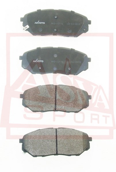 Колодки тормозные дисковые передние - Akyoto AKD-12116