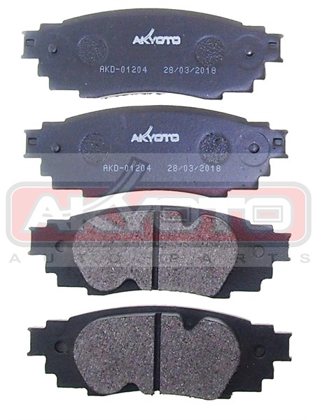 Колодки тормозные дисковые задние - Akyoto AKD-01204