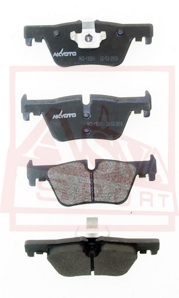 Колодки тормозные дисковые задние - Akyoto AKD-19201